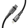 Tech-Protect Ultraboost DNA USB-C / Lightning-kabel PD27W/3A 200 cm, Iron Grey