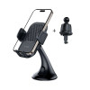 Tech-Protect V8 universele autotelefoonhouder voor dashboard en ventilatierooster, zwart