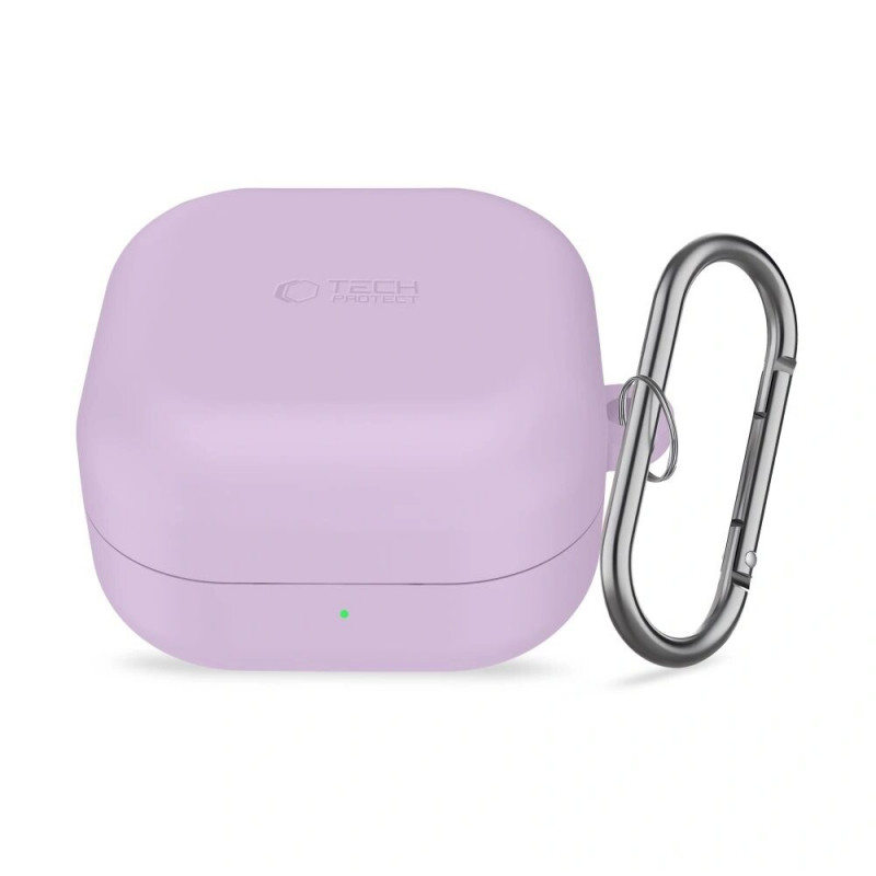 Tech-Protect Silicone Hook-hoesje voor Samsung Galaxy Buds 4 / 4 Pro, lavendel