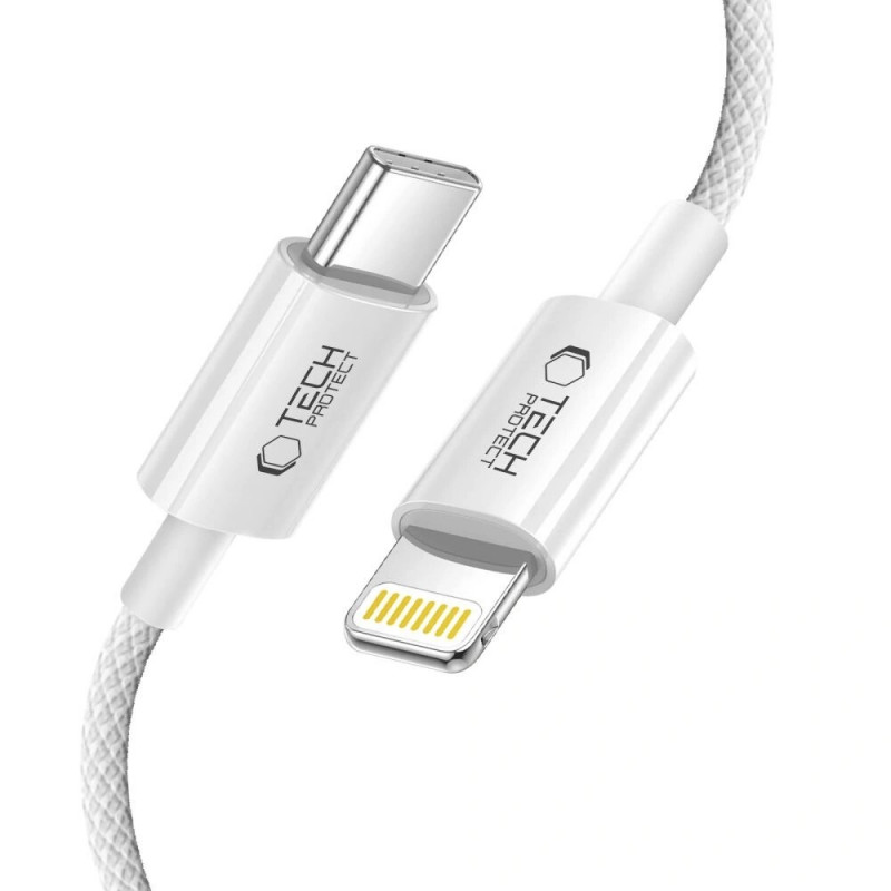 Tech-Protect Ultraboost Lite USB-C / Lightning-kabel PD27W/3A 100 cm, Cool Grey