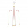 Tech-Protect C2S Rope Crossbody telefoonkoord, Baby Pink/gold