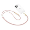Tech-Protect C2S Rope Crossbody telefoonkoord, Baby Pink/gold