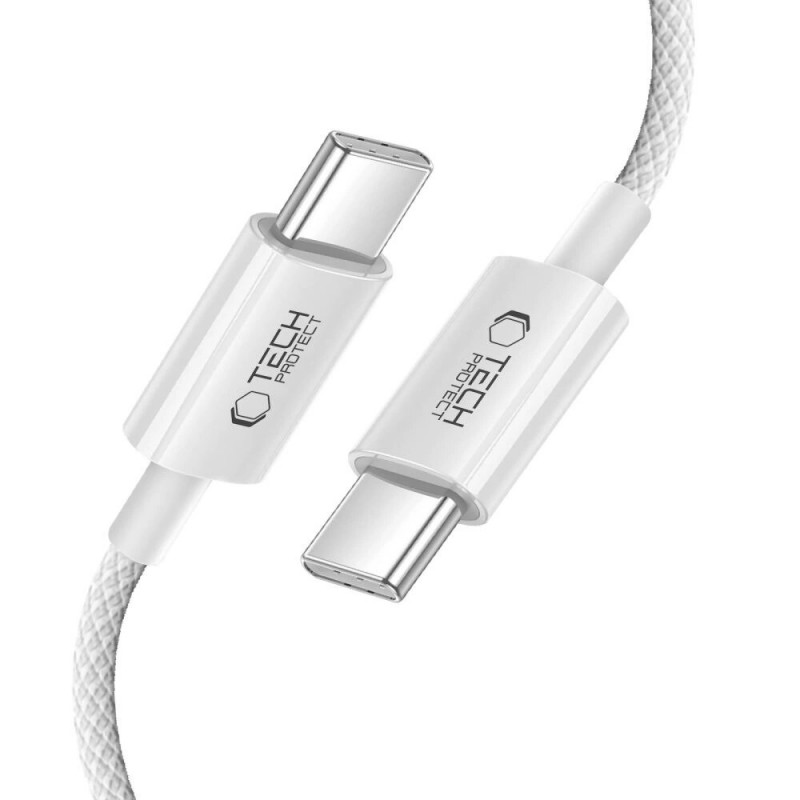 Tech-Protect Ultraboost Lite USB-C / USB-C-kabel PD60W/3A 100 cm, Cool Grey