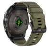 Tech-Protect Nylon Classic horlogeband voor Garmin Fenix 5X / 5X Plus / 6X / 6X Pro / 7X / 8 / 8 Pro / 9 / 9 Pro 51 mm, legergroen