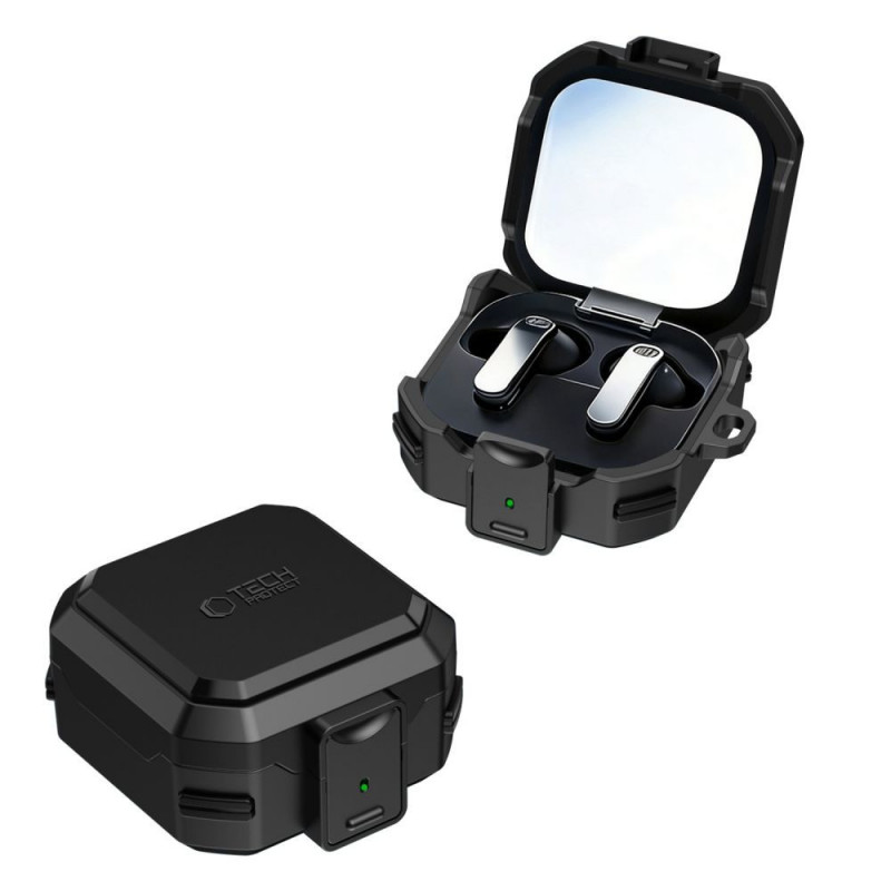 Tech-Protect Carbonox MagSafe-hoesje voor Samsung Galaxy Buds 4 / 4 Pro, zwart