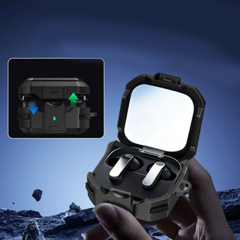 Tech-Protect Carbonox MagSafe-hoesje voor Samsung Galaxy Buds 4 / 4 Pro, zwart