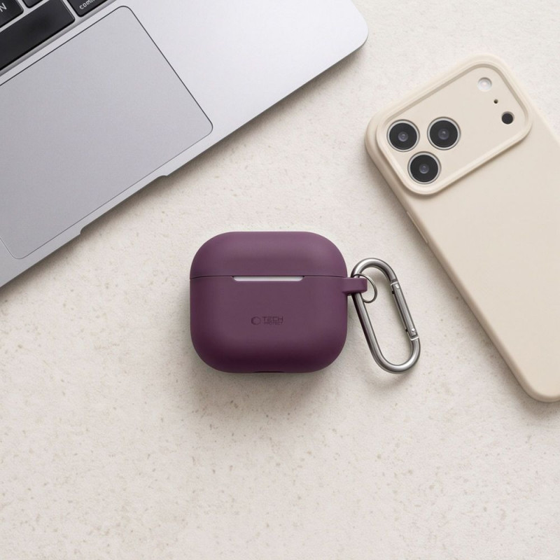 Tech-Protect Silicone Hook Apple AirPods 4 / 5 hoesje THP6094, bordeaux