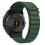 Tech-Protect Nylon Pro horlogeband voor Garmin Fenix 5X / 5X Plus / 6X / 6X Pro / 7X / 8 / 8 Pro / 9 / 9 Pro (47 mm), legergroen
