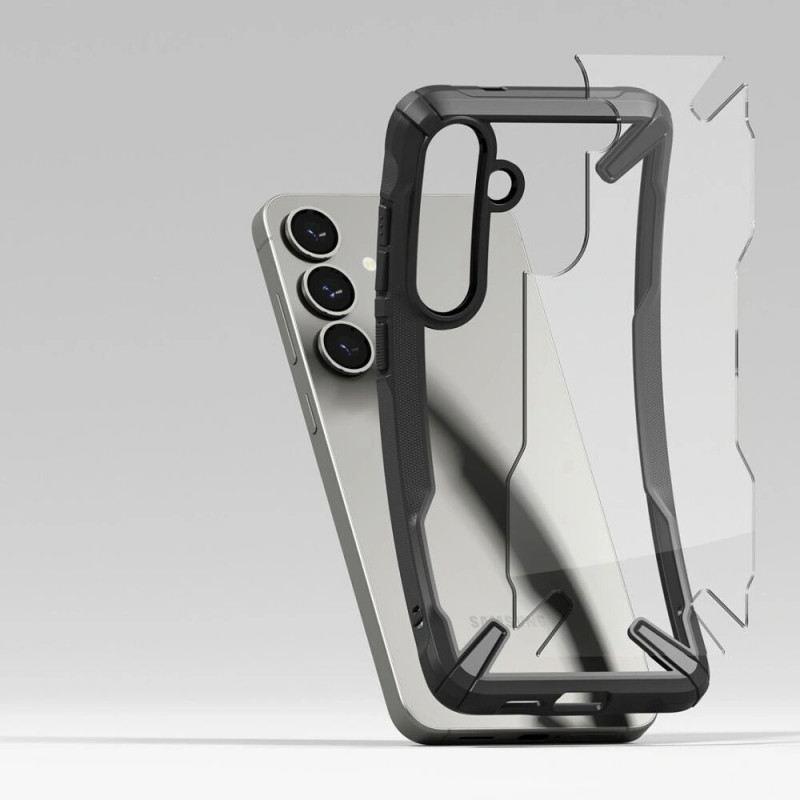 Ringke Fusion-X hoesje voor Samsung Galaxy S25+, zwart