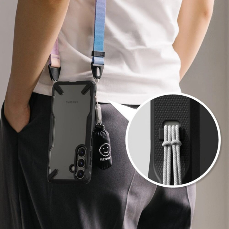 Ringke Fusion-X hoesje voor Samsung Galaxy S25+, zwart