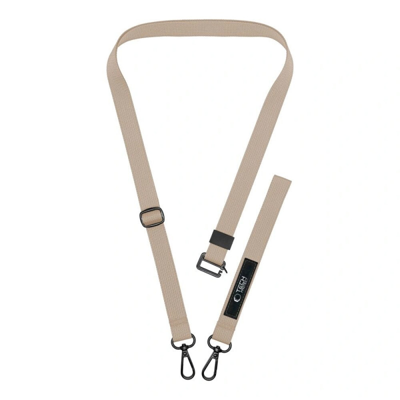 Tech-Protect C6S Rope Crossbody telefoonkoord 2-in-1, Cosmic Latte (beige)
