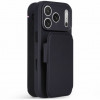Decoded Textured Silicone Detachable Wallet Case voor Apple iPhone 18 Pro Max / iPhone 17 Pro Max, phantom black