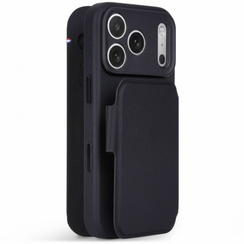 Decoded Textured Silicone Detachable Wallet Case voor Apple iPhone 18 Pro Max / iPhone 17 Pro Max, phantom black