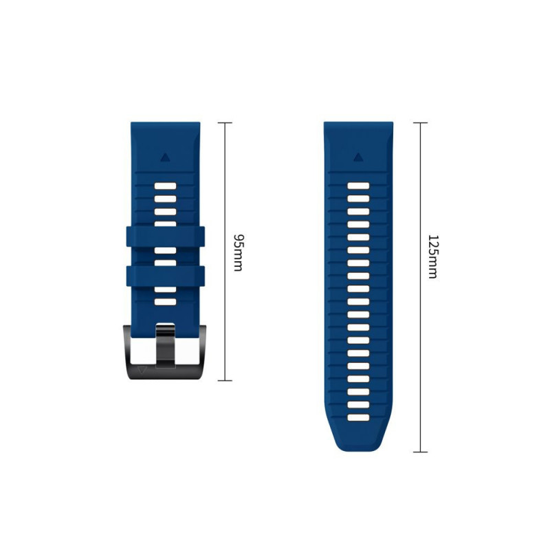 Tech-Protect Iconband Pro THP6047 horlogeband voor Garmin Fenix 5X / 5X Plus / 6X / 6X Pro / 7X / 8 / 8 Pro / 9 / 9 Pro (47 mm), marineblauw / zwart