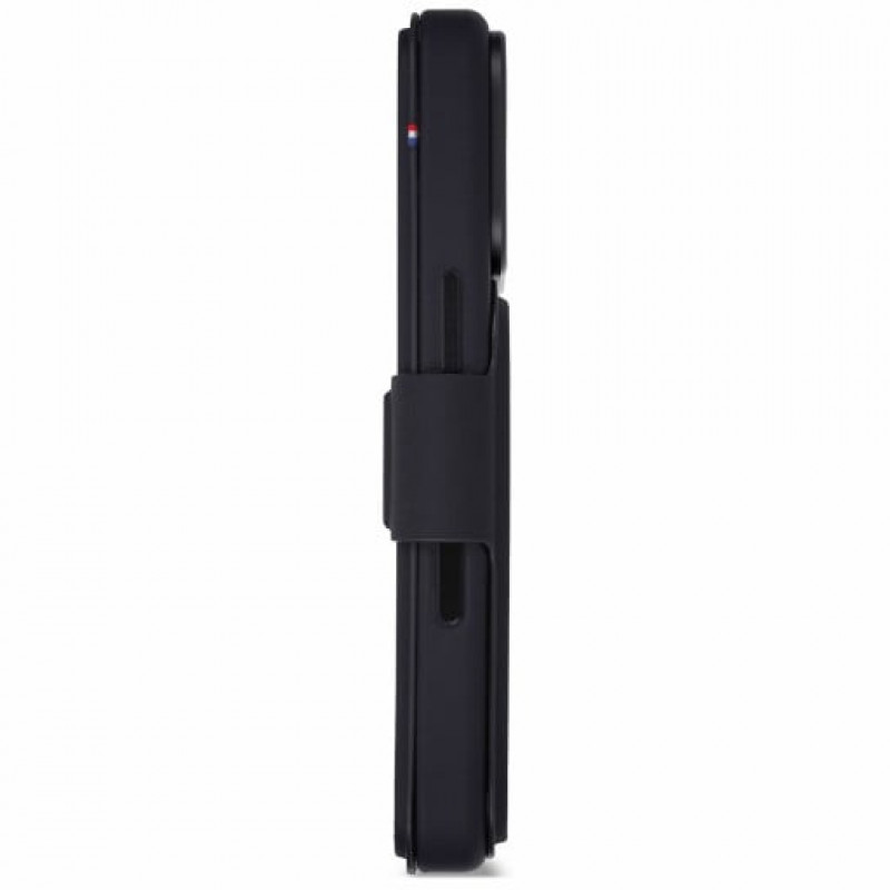 Decoded Textured Silicone Detachable Wallet-hoesje voor Apple iPhone 18 Pro / iPhone 17 Pro, phantom black