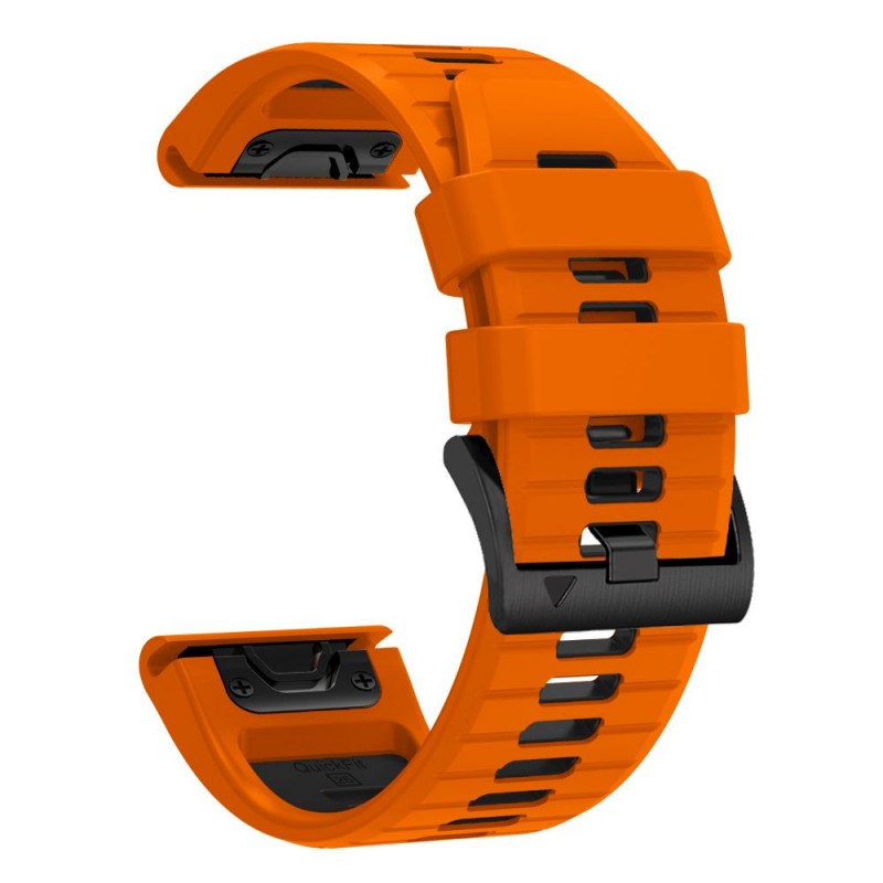Tech-Protect Iconband Pro THP6048 horlogeband voor Garmin Fenix 5X / 5X Plus / 6X / 6X Pro / 7X / 8 / 8 Pro / 9 / 9 Pro (47 mm), oranje / zwart