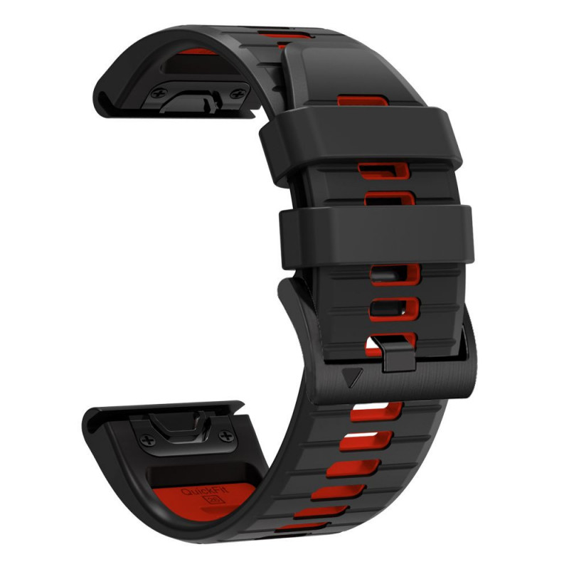 Tech-Protect Iconband Pro THP6038 horlogeband voor Garmin Fenix 5X / 5X Plus / 6X / 6X Pro / 7X / 8 / 8 Pro / 9 / 9 Pro (51 mm), zwart / rood