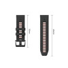 Tech-Protect Iconband Pro THP6038 horlogeband voor Garmin Fenix 5X / 5X Plus / 6X / 6X Pro / 7X / 8 / 8 Pro / 9 / 9 Pro (51 mm), zwart / rood