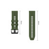 Tech-Protect Iconband Pro THP6041 horlogeband voor Garmin Fenix 5X / 5X Plus / 6X / 6X Pro / 7X / 8 / 8 Pro / 9 / 9 Pro (51 mm), groen / zwart