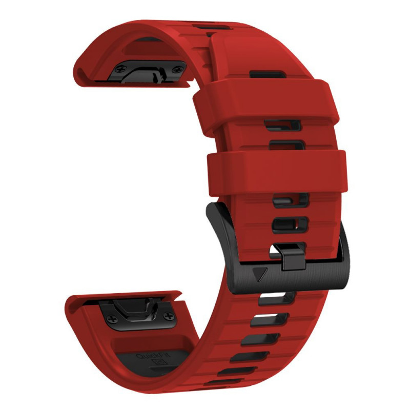 Tech-Protect Iconband Pro THP6043 horlogeband voor Garmin Fenix 5X / 5X Plus / 6X / 6X Pro / 7X / 8 / 8 Pro / 9 / 9 Pro (51 mm), rood / zwart