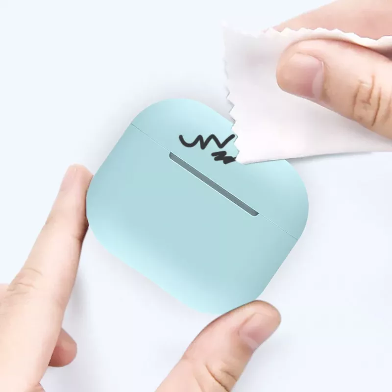 Hurtel siliconenhoesje voor AirPods 2 / AirPods 1, wit