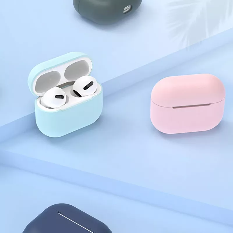 Hurtel siliconenhoesje voor AirPods 2 / AirPods 1, wit