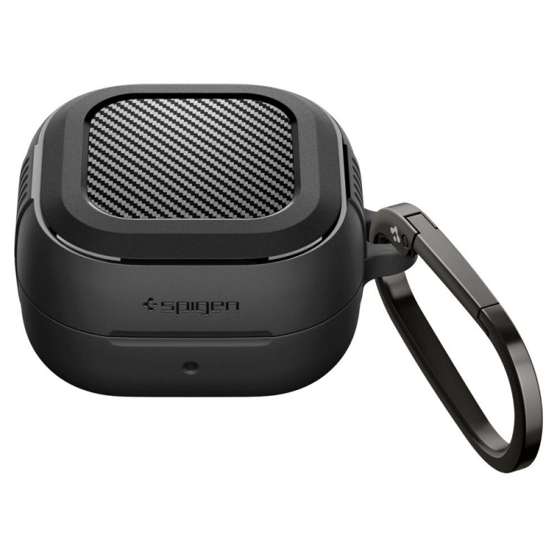 Spigen Rugged Armor-hoesje voor Samsung Galaxy Buds 4 / 4 Pro, mat zwart