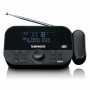 Lenco CR-615BK radiowekker met projectie, DAB+/FM, zwart