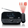Lenco CR-615BK radiowekker met projectie, DAB+/FM, zwart