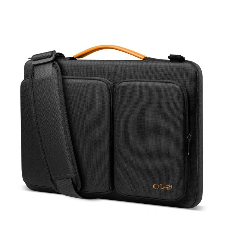 Tech-Protect Defender Bag THP4355 laptoptas 13-14", zwart/oranje