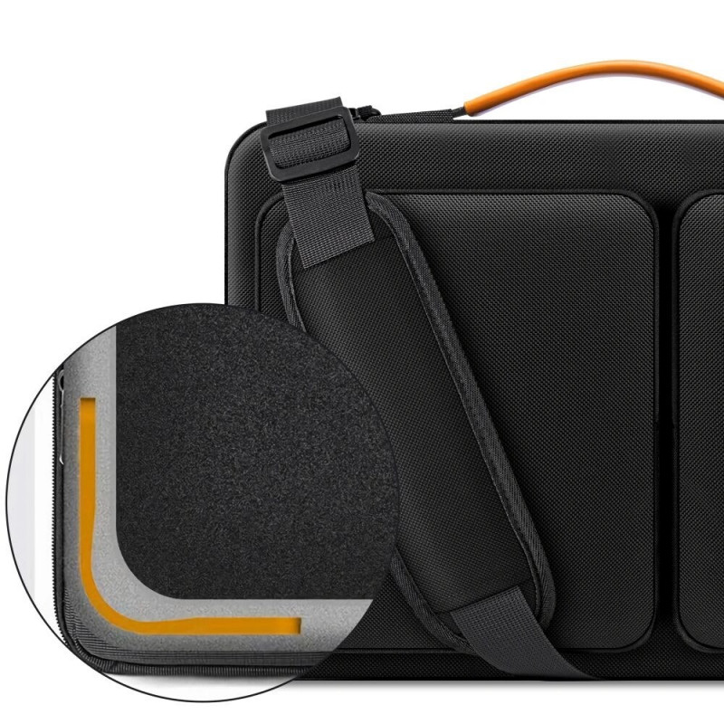 Tech-Protect Defender Bag THP4355 laptoptas 13-14", zwart/oranje