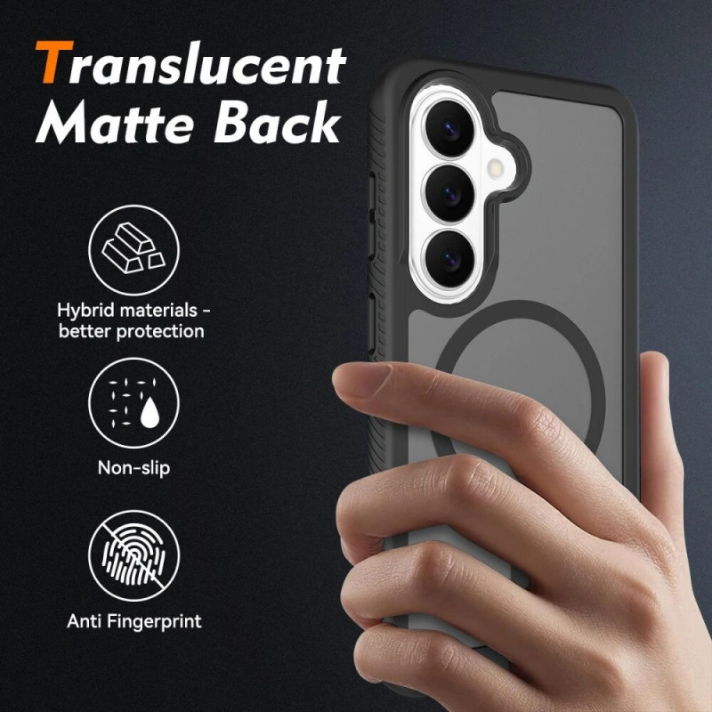 Tech-Protect Defense MagSafe-hoesje voor Samsung Galaxy S26, mat zwart