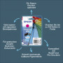 Epson 406 originele inktcartridge, magenta, 6 ml (C13T17G34010)