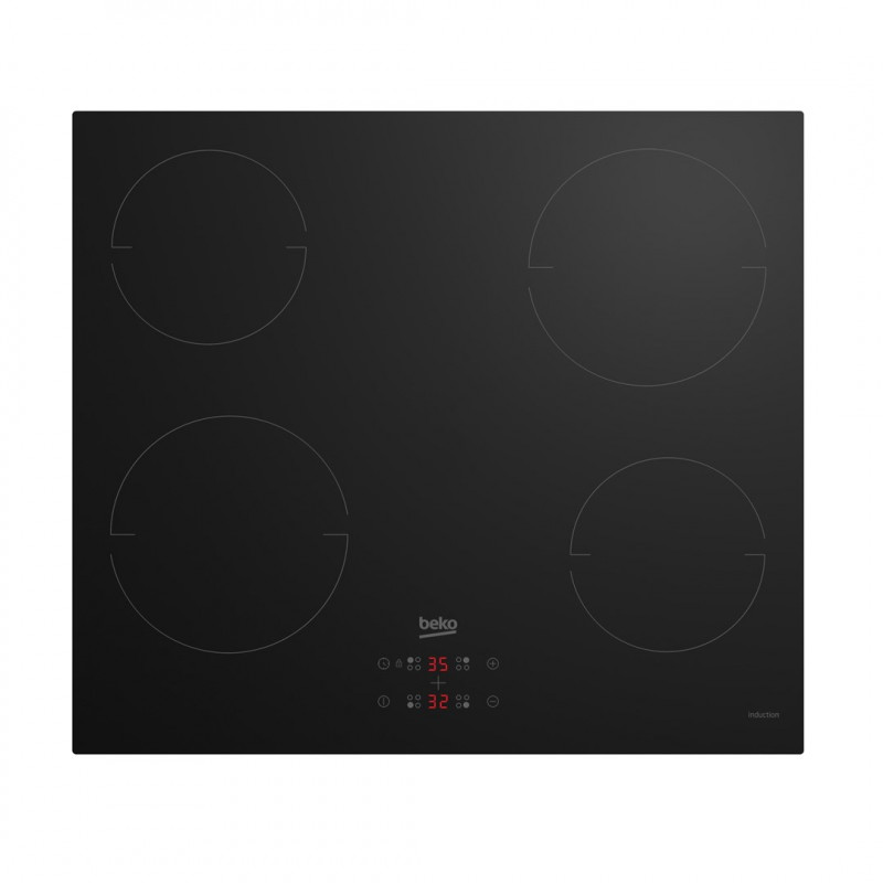 Beko HII64401MT Inbouw inductiekookplaat, 4 zones, zwart