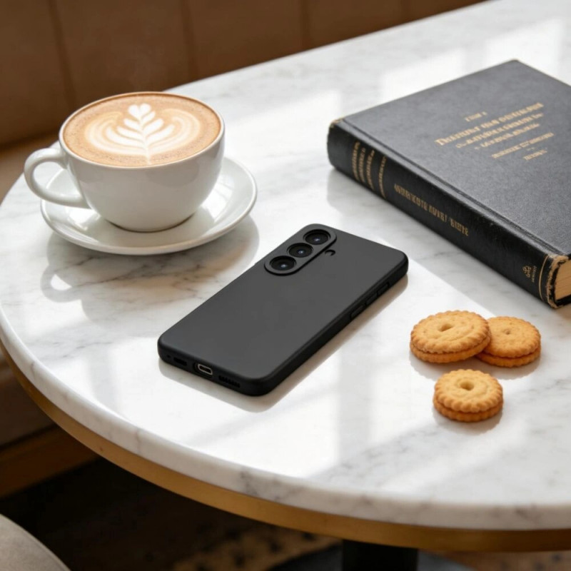 Tech-Protect Siliconen MagSafe-hoesje voor Samsung Galaxy S26, zwart