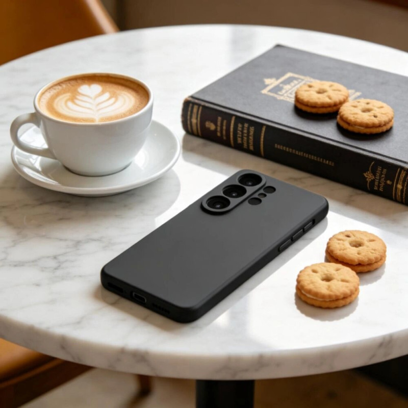 Tech-Protect Siliconen MagSafe-hoesje voor Samsung Galaxy S26 Ultra, zwart
