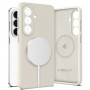 Tech-Protect silicone MagSafe-hoesje voor Samsung Galaxy S26+, Cosmic Latte