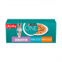 Purina ONE Sensitive kattenvoer, kip & wortel, 60 x 85 g