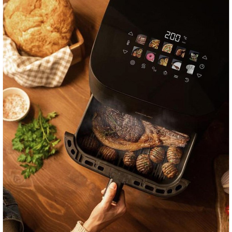 Cecotec Cecofry&Grill Smokin' 8500 heteluchtfriteuse, 8,5 L, 2200 W, zwart
