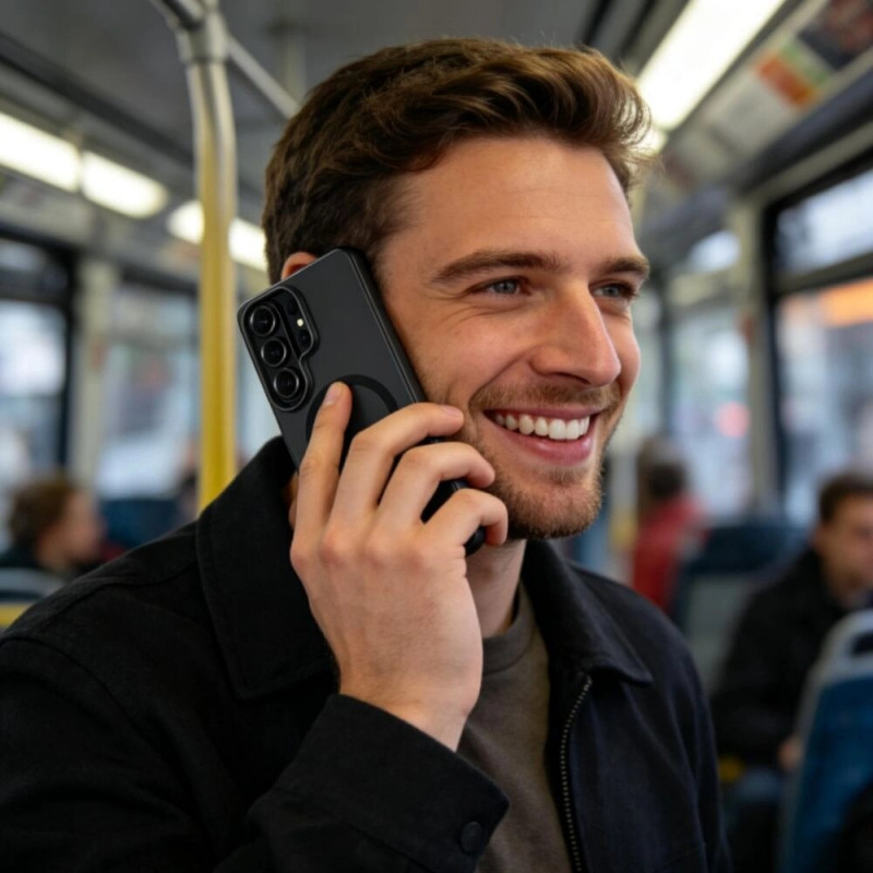Tech-Protect MagSlim MagSafe-hoesje voor Samsung Galaxy S26 Ultra, mat zwart