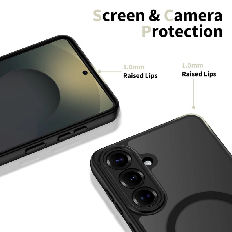 Tech-Protect BasicMag MagSafe-hoesje voor Samsung Galaxy S26, mat zwart