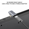 Tech-Protect UltraBoost AA02 USB-C haakse adapter, grijs