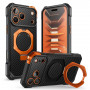 Supcase UB Grip Mag MagSafe Aramid hoesje voor Apple iPhone 17 Pro Max / 18 Pro Max, zwart/oranje
