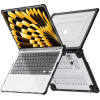 Tech-Protect SmartShell Pro hoes voor Apple MacBook Air 13" (M2/M3/M4/M5) 2023-2025, zwart/transparant