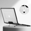 Tech-Protect SmartShell Pro hoes voor Apple MacBook Air 13" (M2/M3/M4/M5) 2023-2025, zwart/transparant