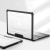 Tech-Protect SmartShell Pro hoes voor Apple MacBook Air 13" (M2/M3/M4/M5) 2023-2025, zwart/transparant