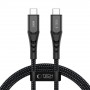 Tech-Protect UB11T Ultraboost USB-C / USB-C-kabel, PD 100W, 100 cm, zwart