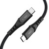 Tech-Protect UB11T Ultraboost USB-C / USB-C-kabel, PD 100W, 100 cm, zwart