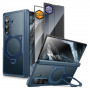 Supcase UB Aero MagSafe-hoesje voor Samsung Galaxy Z Fold 8 Ultra met gehard glas en privacyglas, Aramid Blue