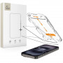 Tech-Protect Quick Set+ gehard glas schermbeschermer voor Apple iPhone 15 / 16, zwart (2 st.)